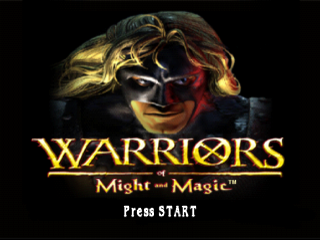 Warriors of Might and Magic title screen for Playstation